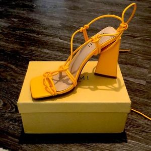 Simmi Strappy heels in orange